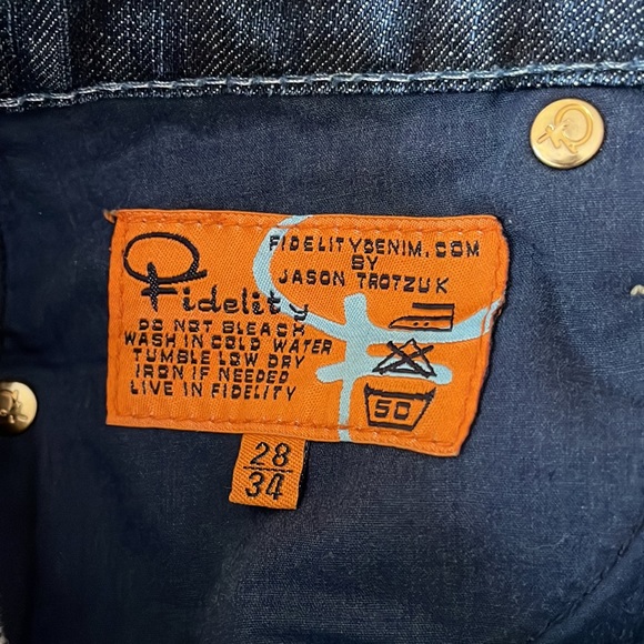 Fidelity Hyacinth low waist jeans (sz 28) - Picture 9 of 10